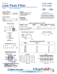 Datasheet LFTC-5400+ производства Mini-Circuits